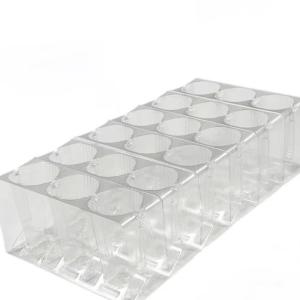 Customized 3 Cavity Clamshell Clear Pet Deep Cavity Seedling Tray