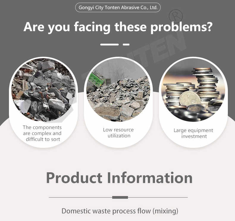 Domestic Waste Garbage Sorting Plant Kitchen Waste Recycling Production Line