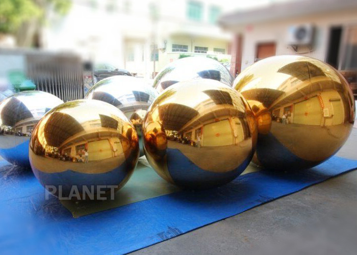 Custom Inflatable Decoration Mirror Ball Logo printing Environmental Friendly