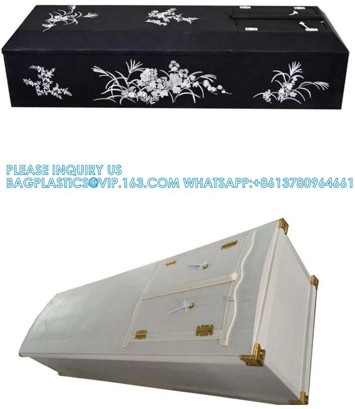 Japanese Plywood Casket Wooden Coffin With Flower Painting Casket Wooden Coffin OEM Japanese Wooden Coffin