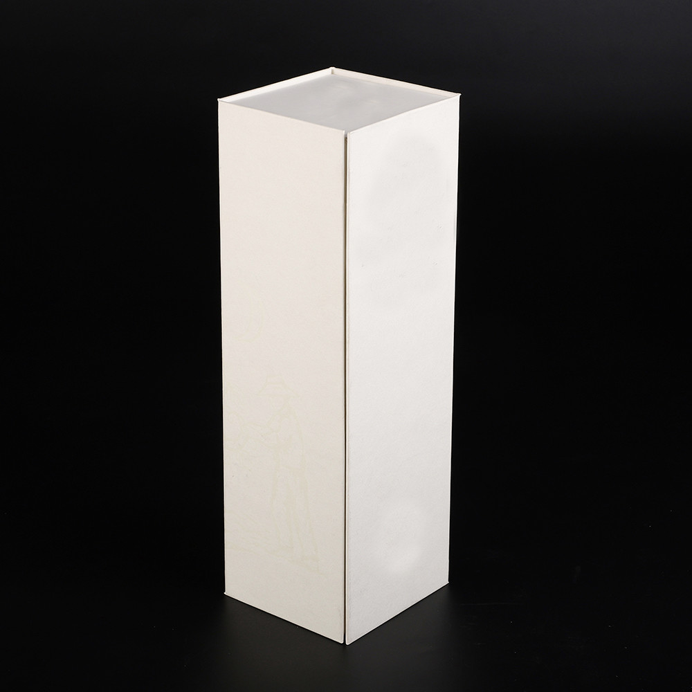 Cardbord Presentation Single Wine Bottle Gift Box Foldable Flat Pack Magnect Flap Closure Whisky Box
