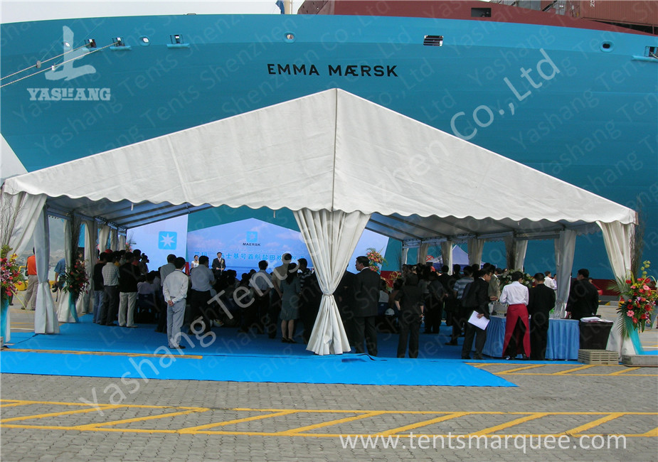 Clear Span No Center Large Canopy Tent Gable Pole Aluminum Alloy Frame