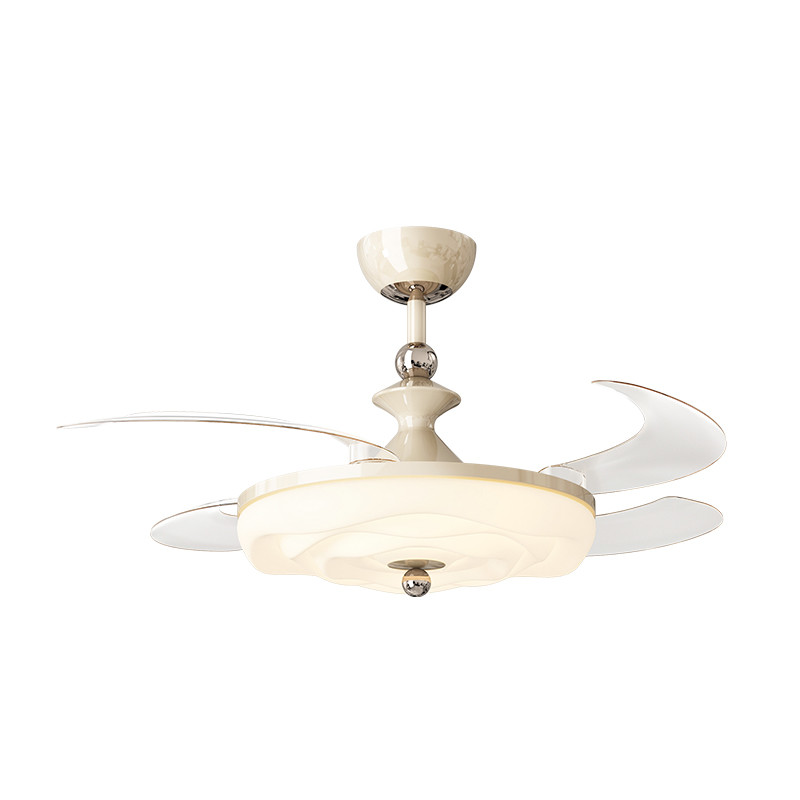 42 Inch Smart Luxury Indoor Fan Light , Modern Living Room Ceiling Fans With Bright Lights