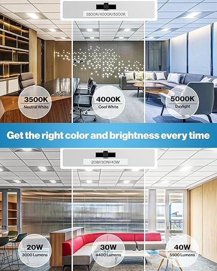 Durable 130lm/W Dimmable Troffer Light , LED Ceiling Troffer Lights