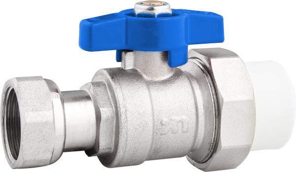 5201B Gas Stove Valve Brass Ball Valve DN15 DN20 for Tap Water Supply with PP-R