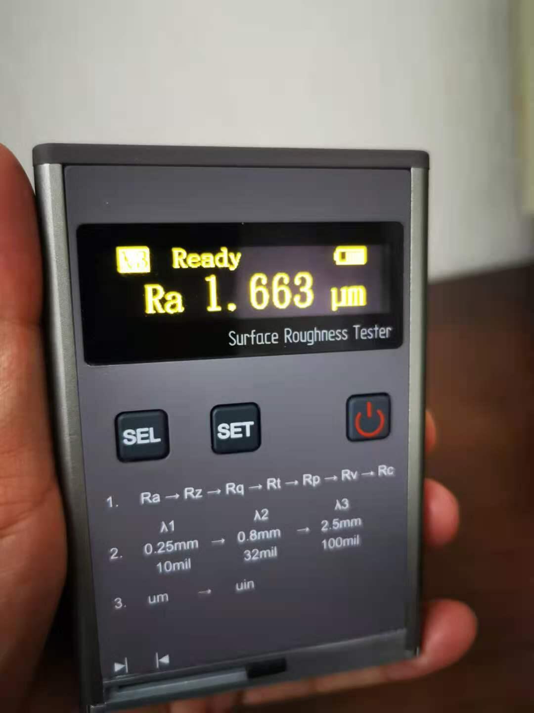  7 parameters High Precision Handheld OLED display Surface Roughness Tester Manufactures