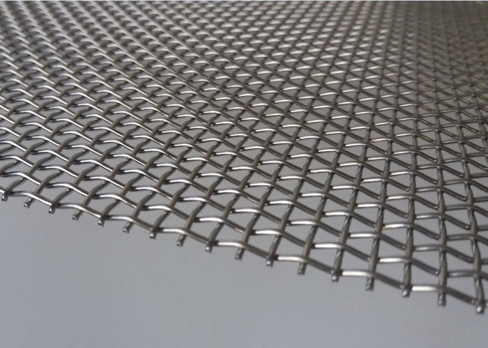 316 / 304 Stainless Steel Woven Wire Mesh , 4X4 Plain Weave Fabric