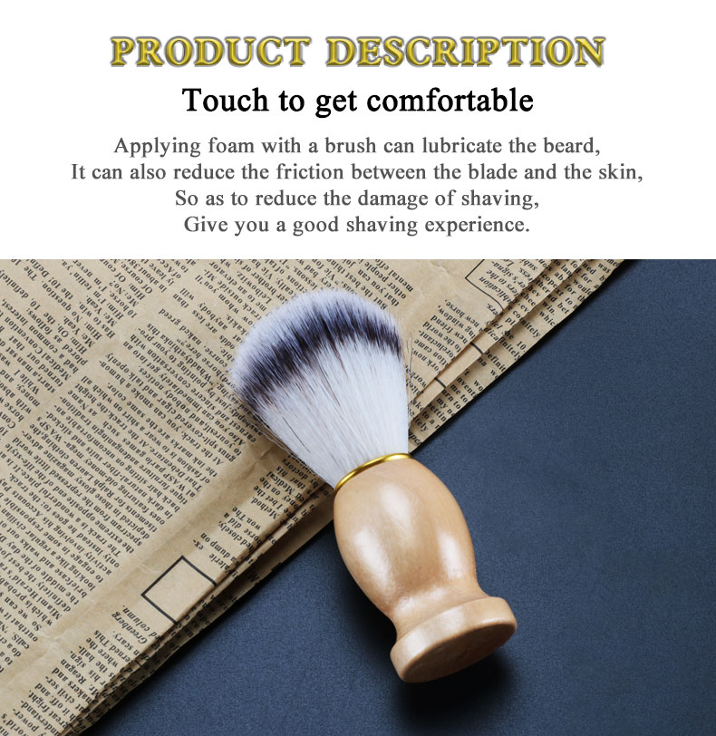 Customization Color Soft Beard Shaving Brush For Men'S Facial Hair Care