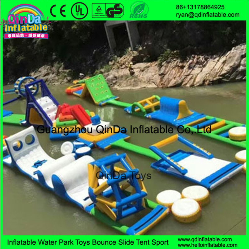 Guangzhou Qinda inflatable floating water park games giant adults inflatable water park