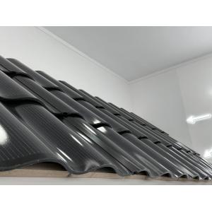 50W Solar Roof Curve Tile Topcon Cell Photovoltaic Solar Energy System Shingle Panel Solar Tiles BIPV Curved Roof Tile