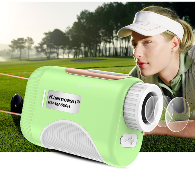 kaemeasu Mini Laser Rangefinder Rechargeable Golf Range Finder With Magnetic Adsorption MA1200