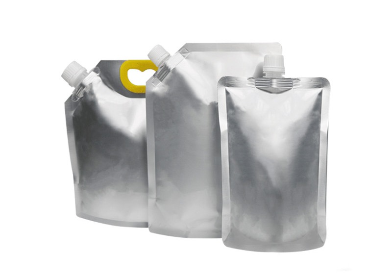 250ml 500ml Refillable VMPET Liquid Spout Bags SA8000 Beverage Spout Bags
