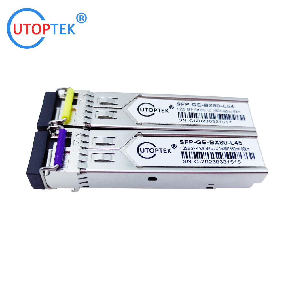2.5Gb/s SFP Bidi LC 80km 1490/1550nm optical fiber Transceiver Module DDM for cisco/huawei/Aruba/HP