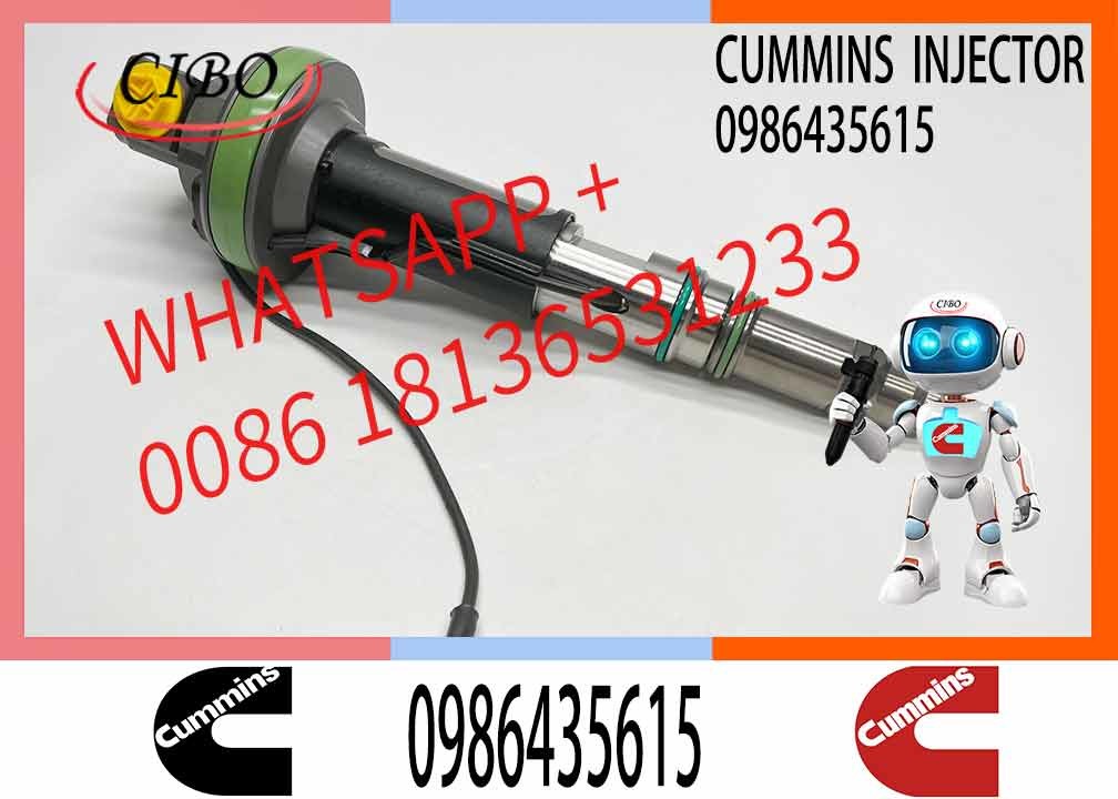 Engineering Machinery QSK19 Truck Engine System Accessories 0986435615 Diesel Fuel Injector