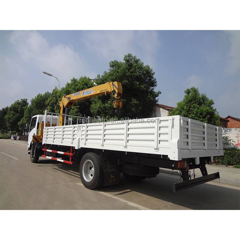 ISUZU 4x2 7 Ton Mobile Crane Truck Mounted Logistics Transportation Single Row