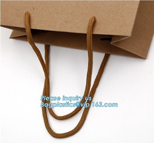Luxury paper bags with handles Different Sizes,250gsm art paper shopping carrier bag custom printing with handle rope