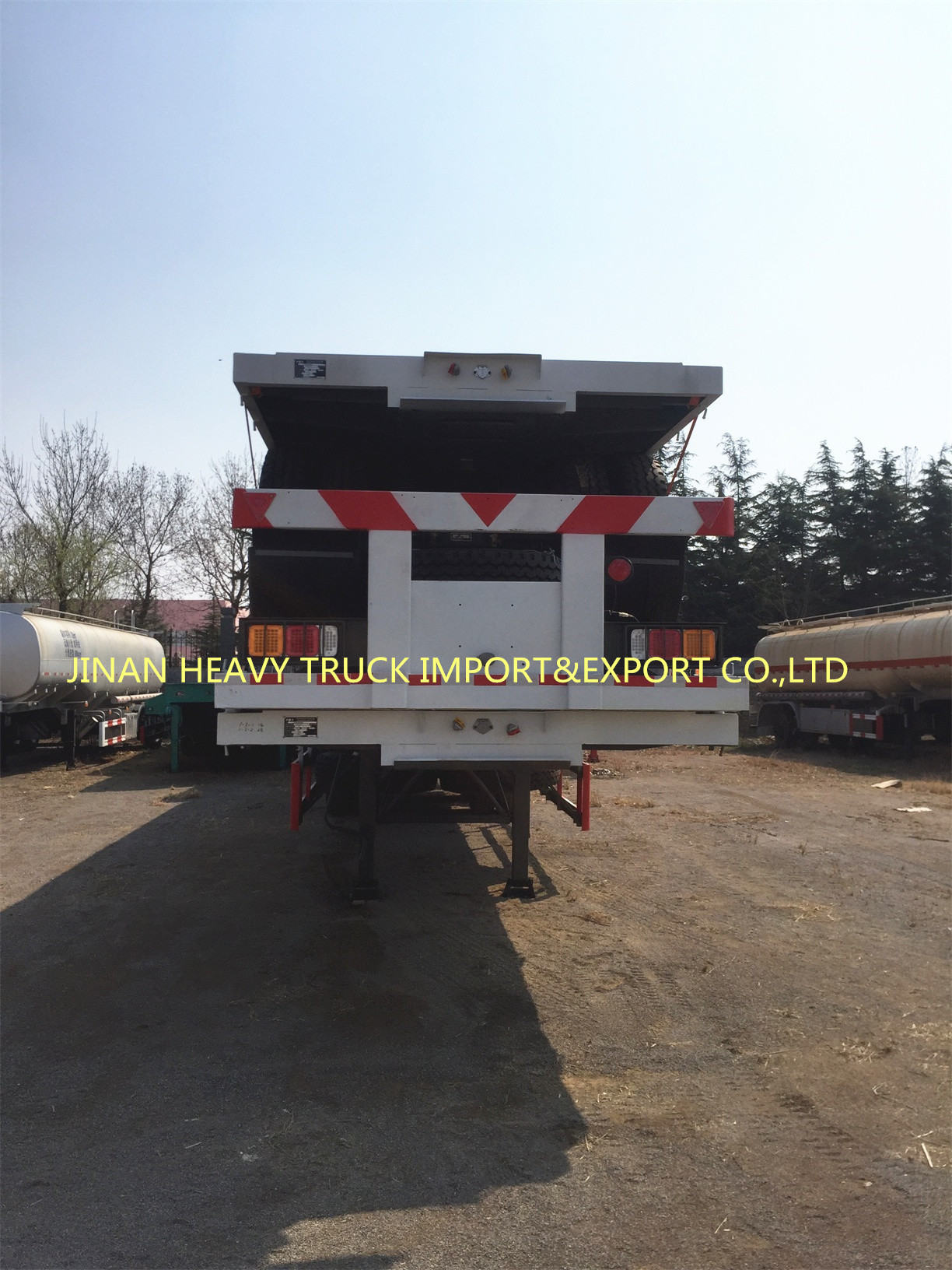 20 40 48 60Ft Flatbed Truck Trailers Extendable Container Chassis Semi Trailer 60 ton