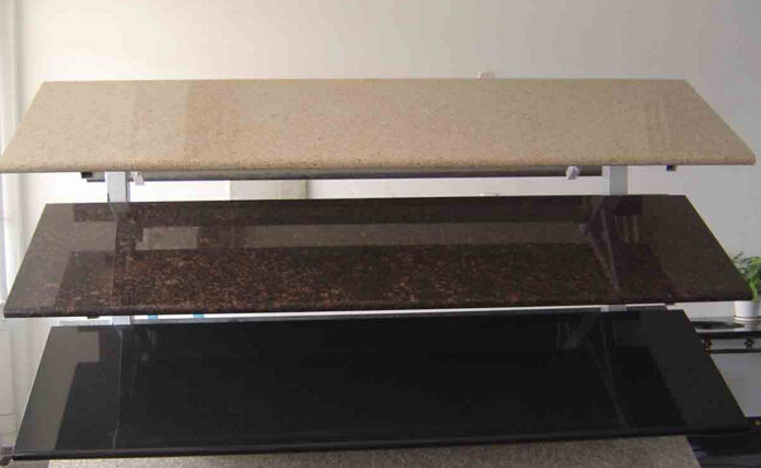 Natural G682 Granite Stone Slabs Rusty Pink Granite With Polished Surface