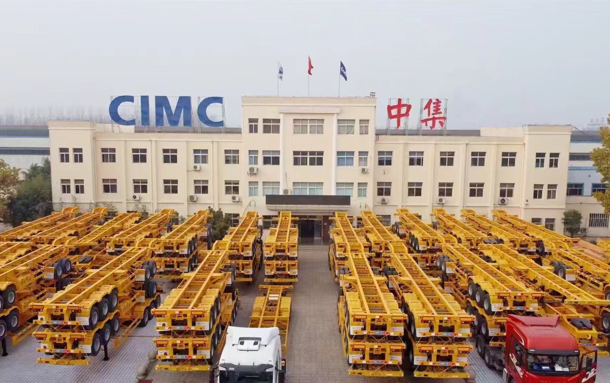 King Pin 2" 50mm or3.5" 90mm CIMC Steel Skeleton Semi Trailer for Custom's Requirement