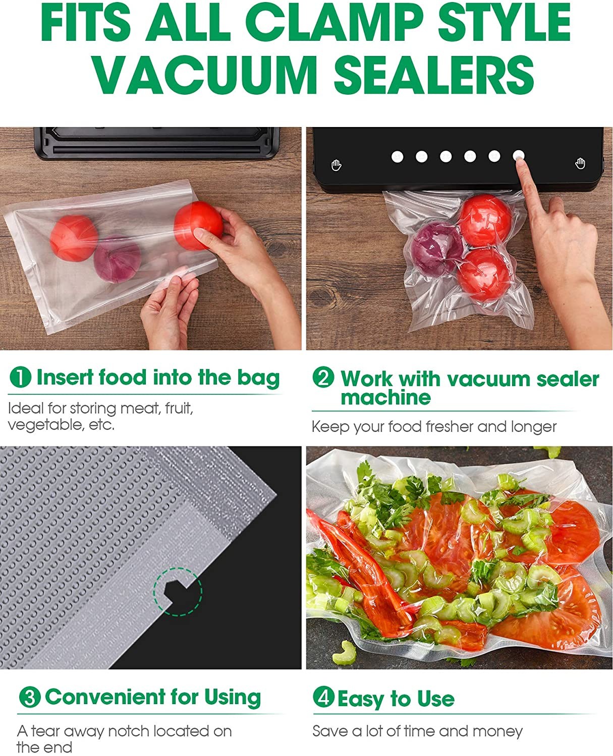 35cmx500cm 0.085mm Food Vacuum Packaging Rolls To Seal A Large Batch Of Soup