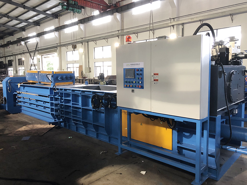 Horizontal Plastic Auxiliary Machinery 20-80t Automatic Cardboard Baler