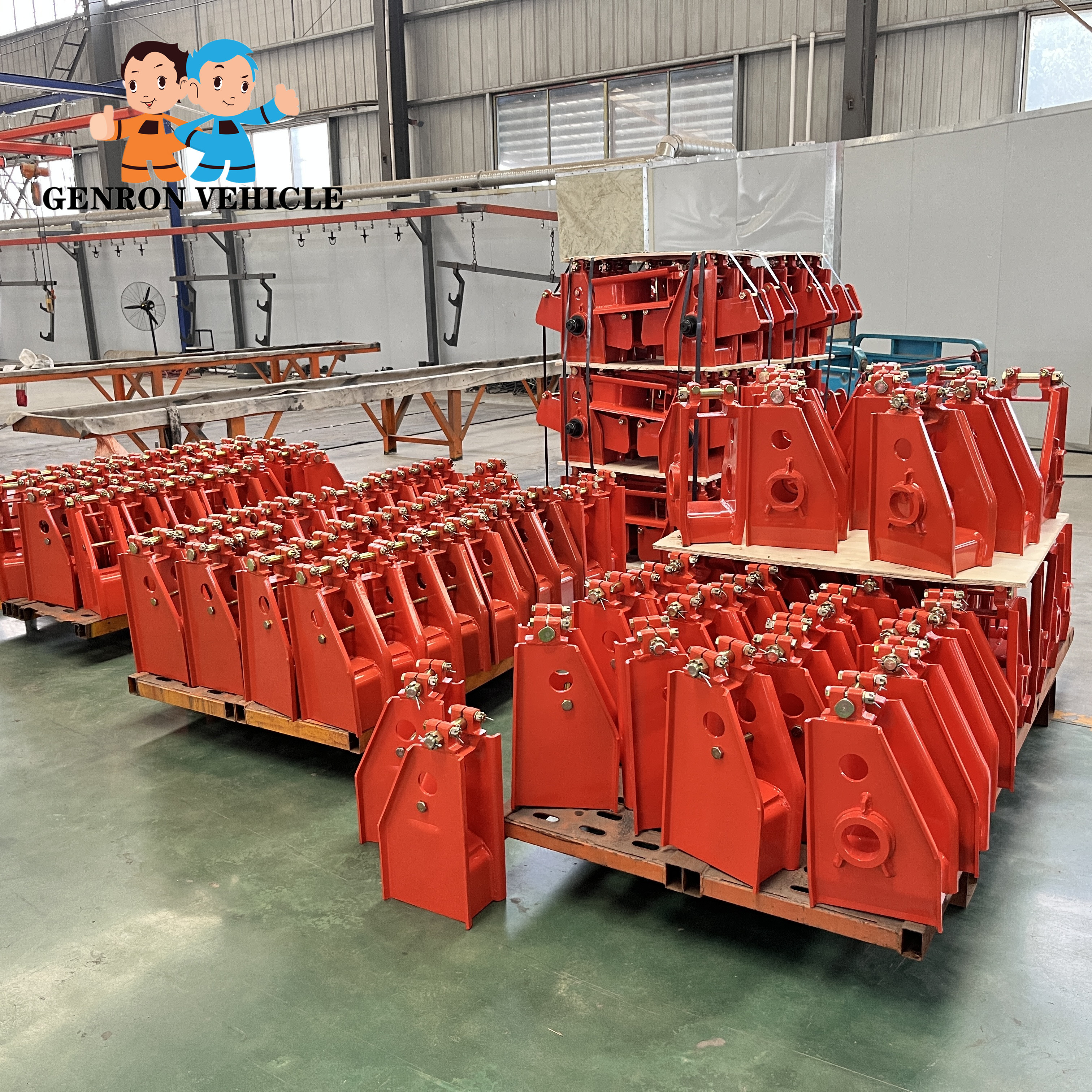 Middle Holder Truck Trailer Spare Parts With 12mm Thickness Equalizer Beam