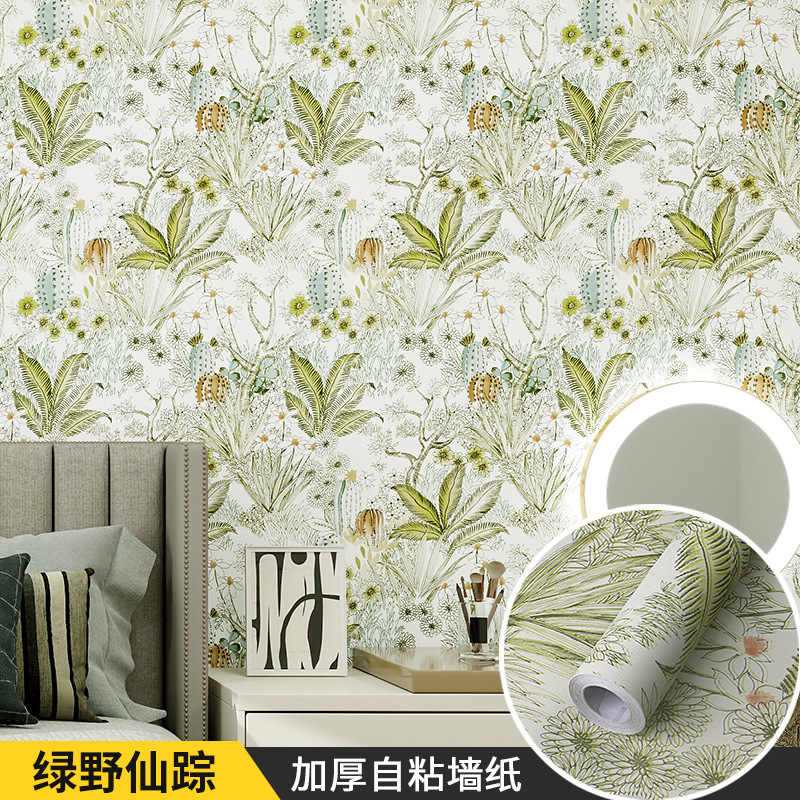 Entry Modern 3D PVC Vinyl 3D Wall Paper Rolls Floral Natural Flower Mural Wallpaper Sticker Waterproof for Home Decoration