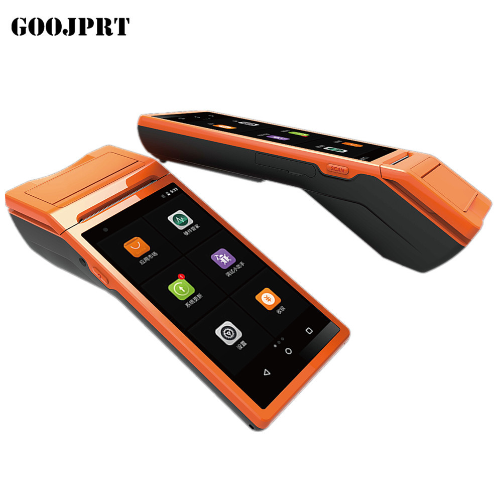 5.5 Inch Touch Screen display Handheld Terminal 3G Android Mini Pos Machine with Bluetooth Wifi Thermal Mini Pos Printer