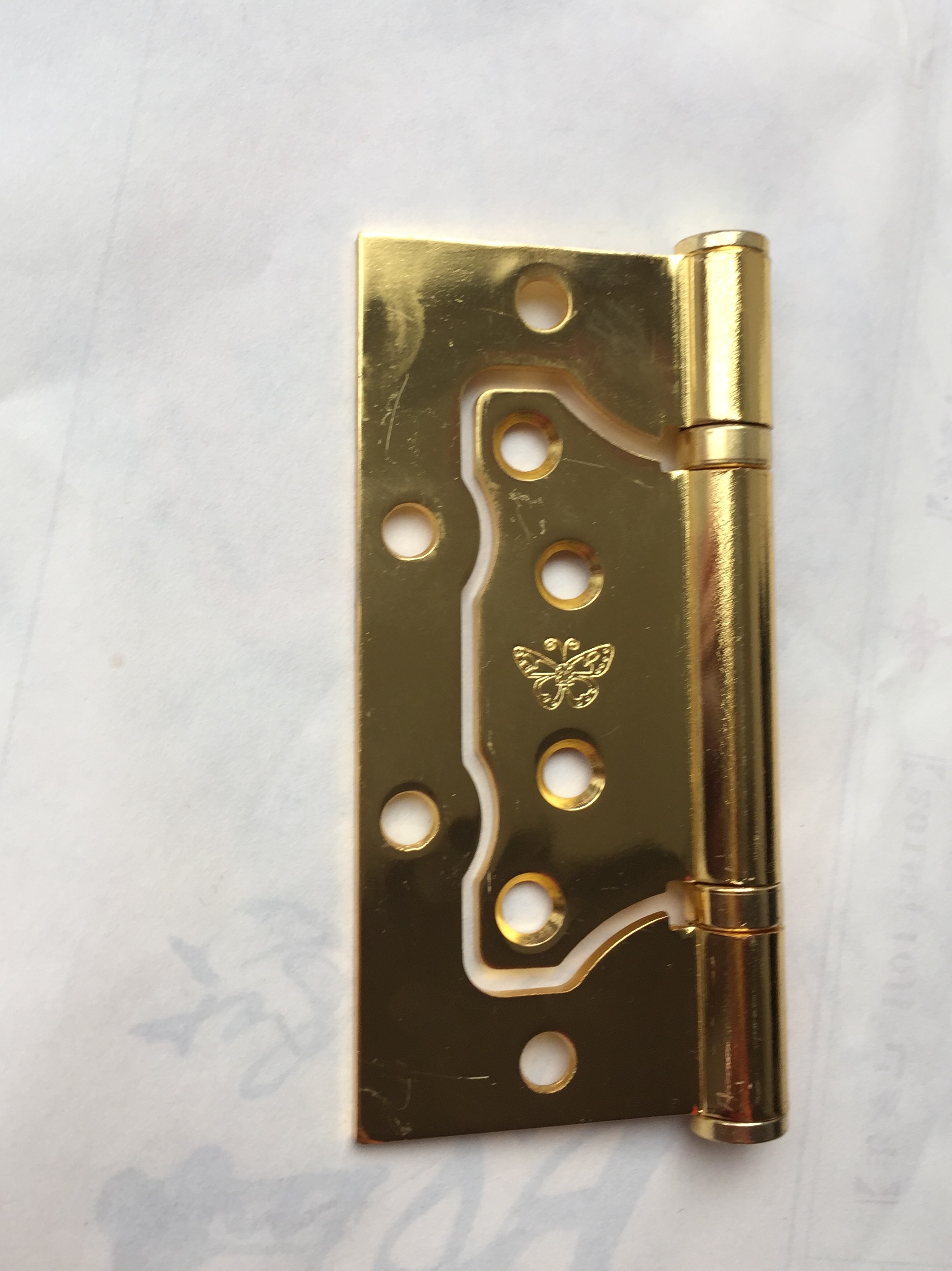 100*75*2.5mm 100*52mm Flush Door Hinges , Long Butt Hinge With OEM Design