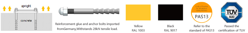 LC LS Safety Barrier Warehouse flexible anti-collision system FS-2023A