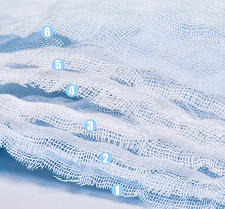 Soft Fibre 100% Cotton Swaddle Gauze Fabric Two Layer Baby Grade
