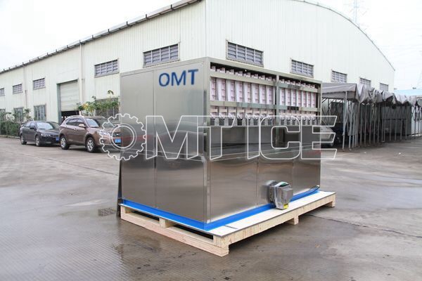 High Efficiency Commercial Ice Cube Maker 4000kg 24hrs Easy Cleaning