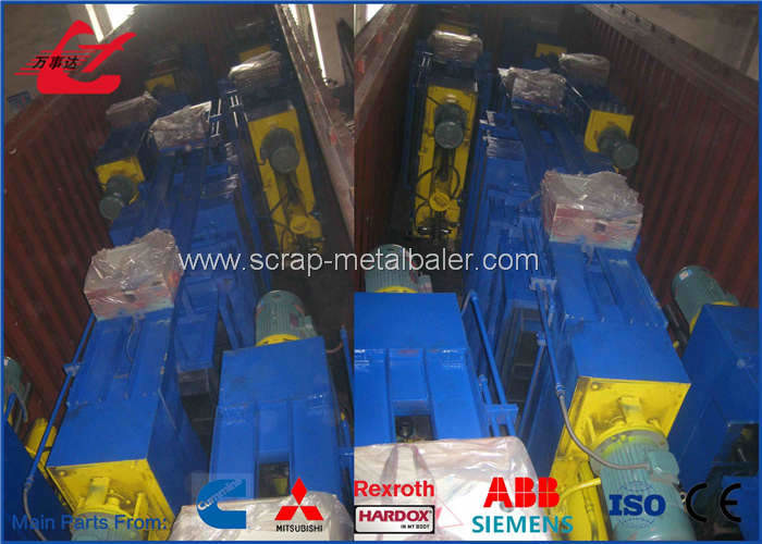 Industrial Cardboard Compactor Machine , High Density Cardboard Box Baler