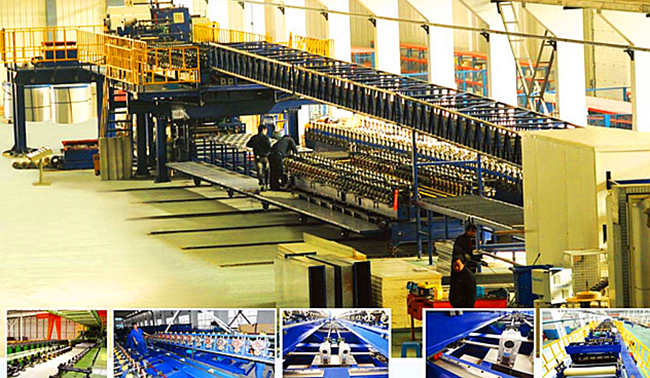 5 Ribs Covered 1000mm PU Sandwich Panel Production Line With Double-Belt Conveyor