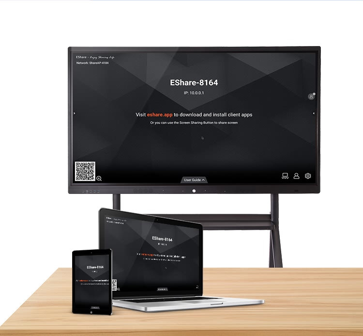 TFT Led Smart Whiteboard , 4K Interactive Smart Panel 98 Inch 4096x2160
