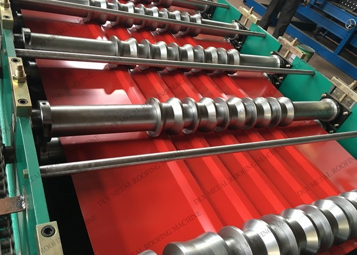 Automatic 80mm Trapezoidal Roll Forming Machine 380V Glazed Tile Making Machine