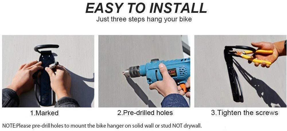 Features Bike Rack Garage Wall Mount Bike Hanger Storage System Vertical Bike Hook for Indoor Shed
