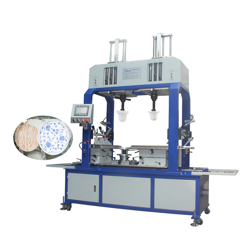 2 Colors Semiautomatic Ceramic Printer Machine Bowl Printing Machine