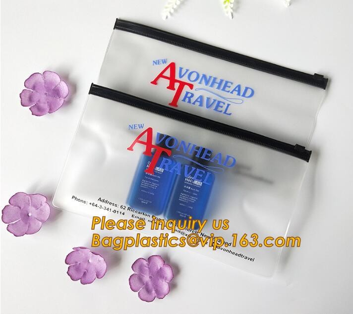 Plastic Bag OEM Custom PVC Loop Handle Image Printed Plastic Shopping Bag,Promotional Clear Waterproof Plastic Cosmetic