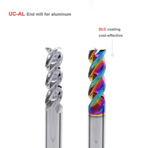 3 Flute DLC Coated Carbide End Mill for Aluminum CNC Cutting