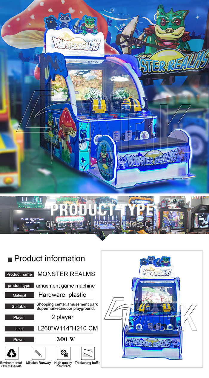 Monster Realms EPARK Ball Shooting Arcade Machines Coin Operated Simulator