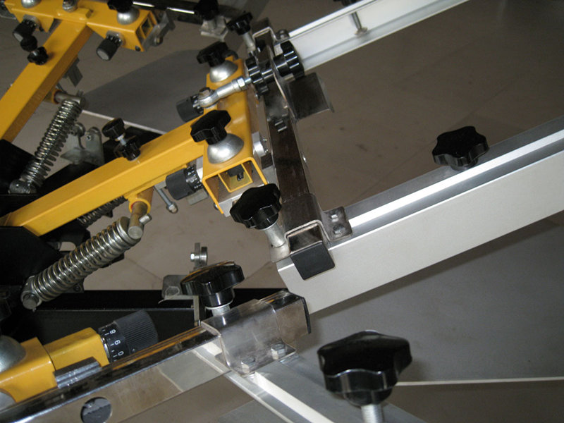 Manual carousel textile screen printing machine