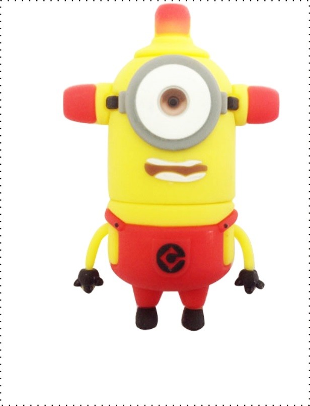 Cute Shaped Minions Cartoon Character PVC Usb Flash Drive USB 2.0 And 3.0