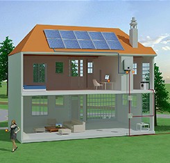 Home Solar Panel Kits High Performance 5kw Grid Tied PV Solar System