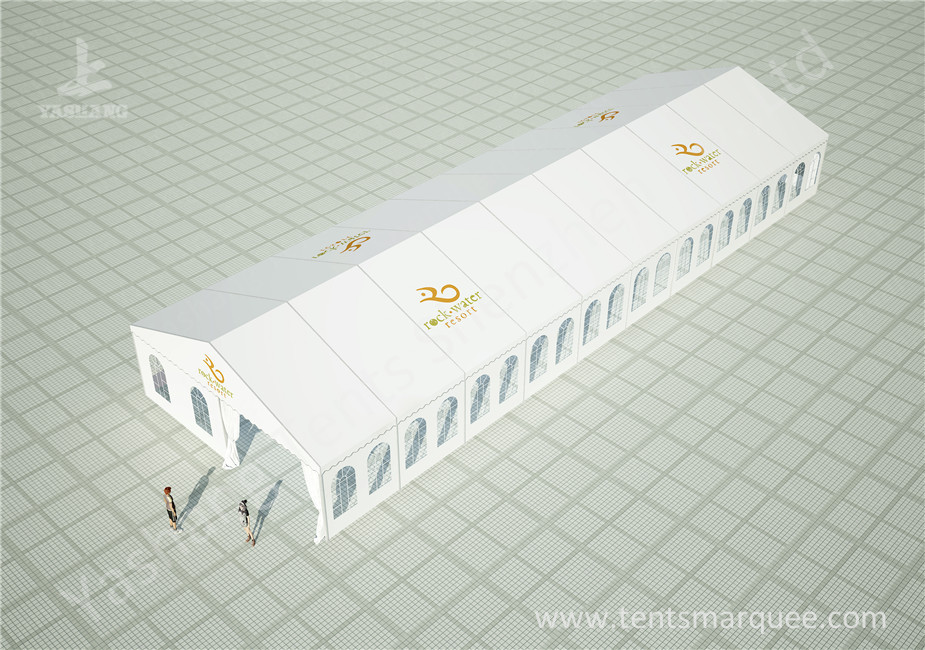 10m by 30m Outdoor Event Tent Marquee for Luxury Weddings Customized with Logos