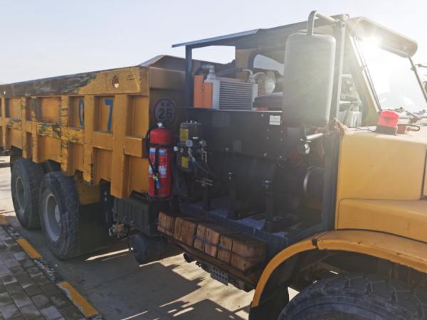 25000kg Tramming Capacity Underground Mining Truck With Max Dump Position Height