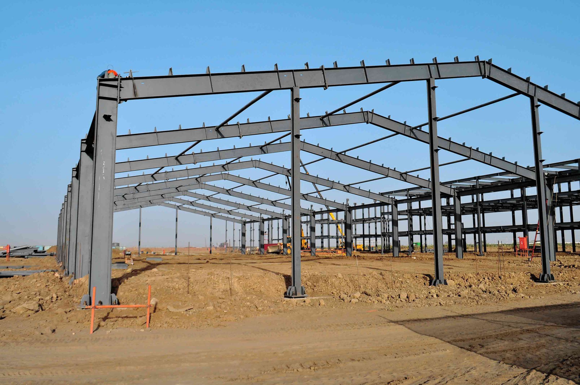 Train Platforms Q235 Steel Shed Aircraft Hangar Industrial Modular Steel Warehouse