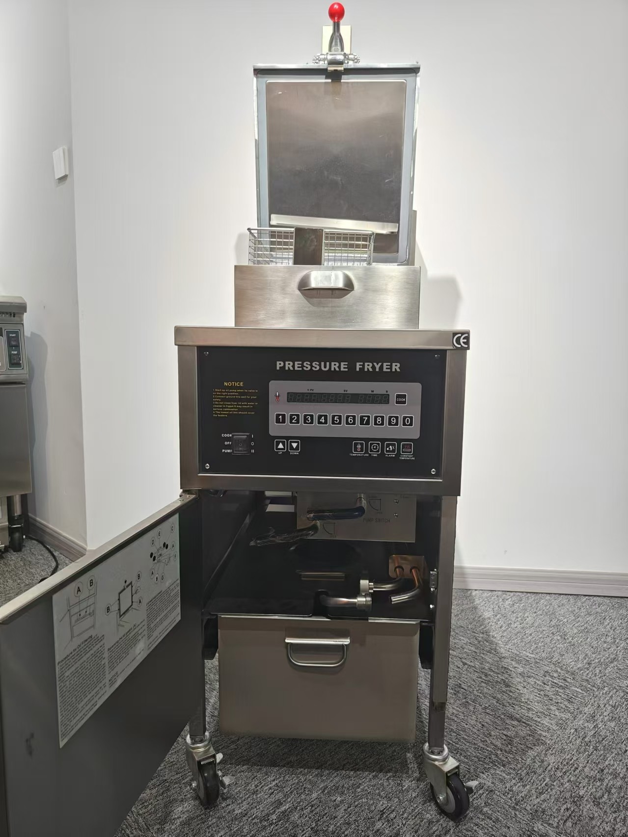 Compute Panel Electric 4HD 13.5KW Broast Frying Machine Chicken Pressure Fryer