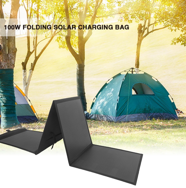 100w 120w 200w 300w Folding Solar Panel Kit Outdoor Carry For IPad Cell Phones