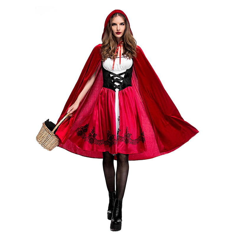 Little Red Riding Hood Party Costumes For Adults Women Cosplay Halloween Costume
